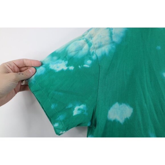 Vintage Y2K Ralph Lauren Mens Medium Acid Wash Short Sleeve T-Shirt Green Cotton - Picture 7 of 11